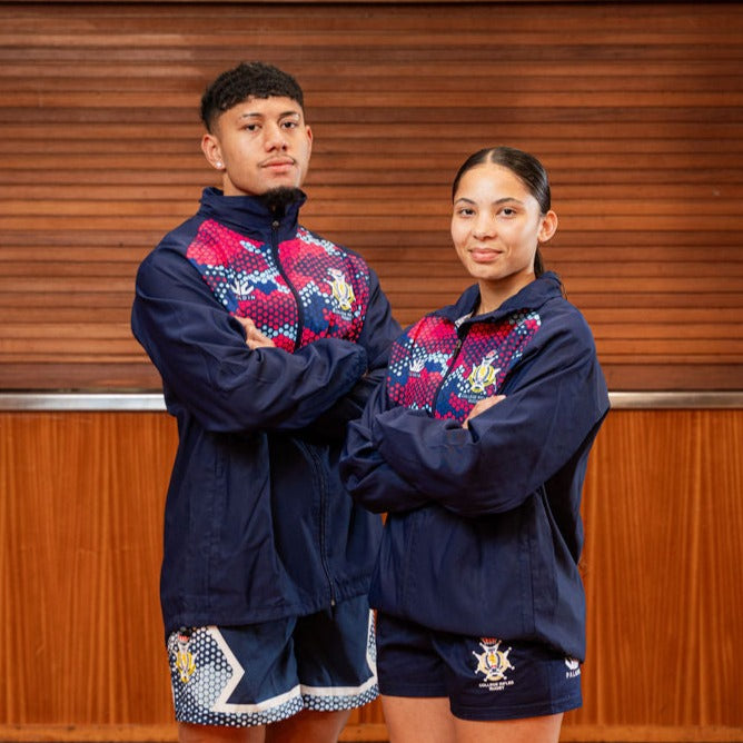 Navy / Pink Camo Bomber Jacket