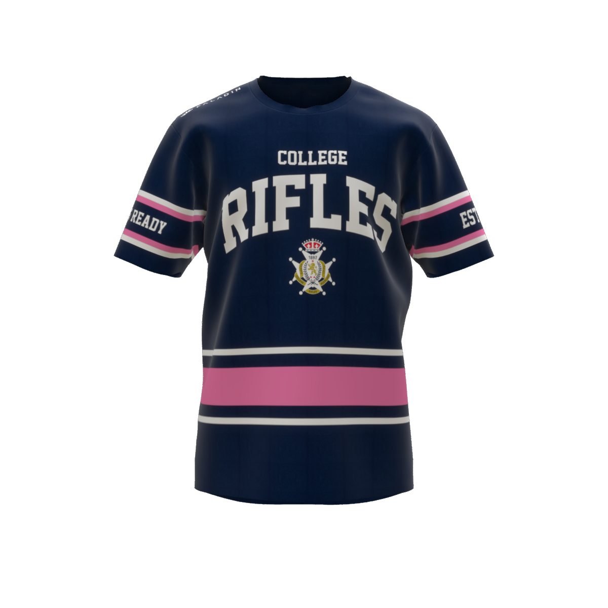 2025 Navy/Pink Stripe Tee