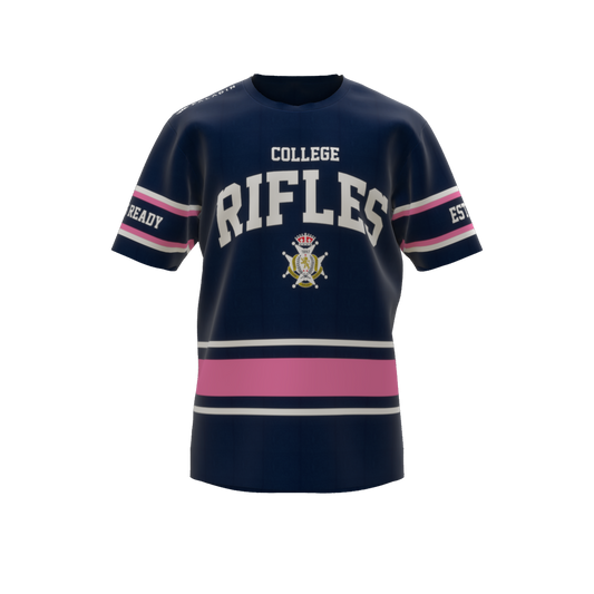 2025 Navy/Pink Stripe Tee