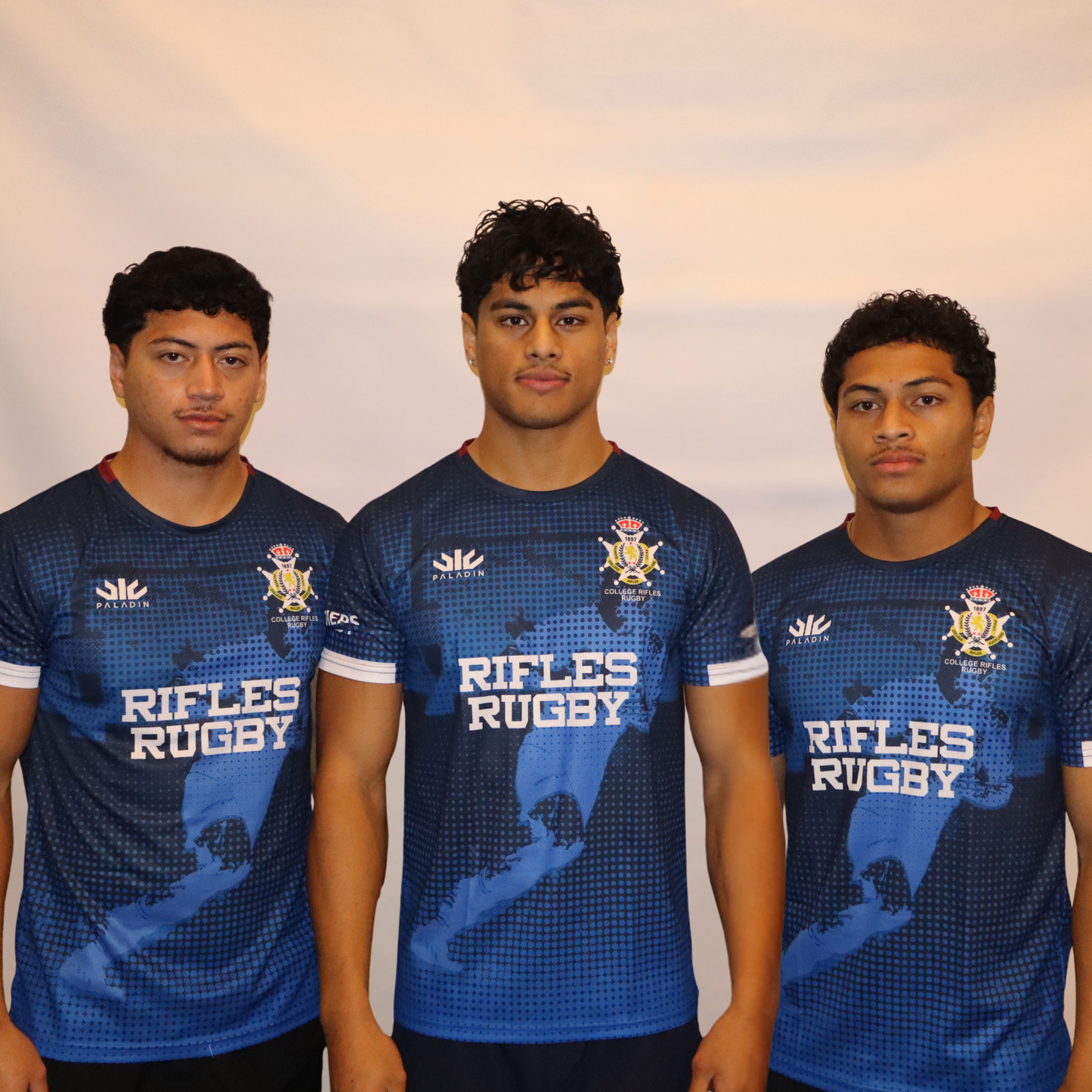Blue & White Rifles Rugby Tee