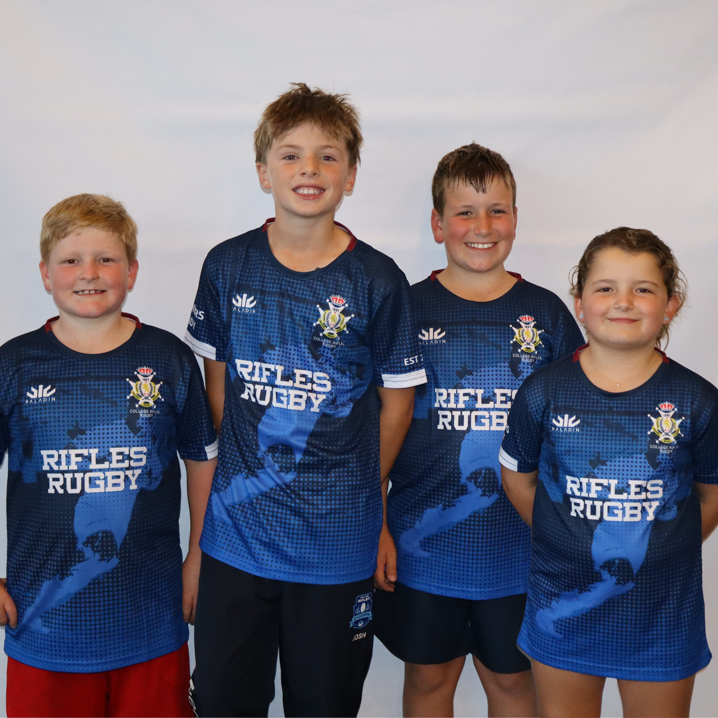 Blue & White Rifles Rugby Tee