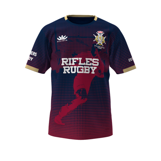 Maroon & Gold Rifles Rugby Tee