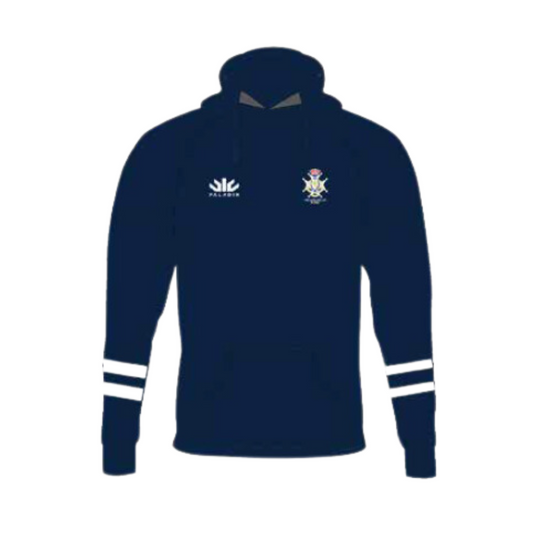 Navy Blue Hoodie with Stripes